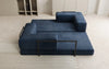 Luxuriöses "Lazy" 3-Sitzer Samt Designer Sofa mit Schlaffunktion und Stauraum
