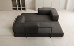 Lade das Bild in den Galerie-Viewer, Luxuriöses &quot;Lazy&quot; 3-Sitzer Samt Designer Sofa mit Schlaffunktion und Stauraum
