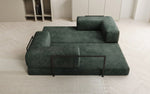 Lade das Bild in den Galerie-Viewer, Elegantes, Modernes 3-Sitzer Cordsofa Lazy: Komfort, Schlaffunktion &amp; Praktischer Stauraum
