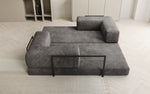Lade das Bild in den Galerie-Viewer, Elegantes, Modernes 3-Sitzer Cordsofa Lazy: Komfort, Schlaffunktion &amp; Praktischer Stauraum
