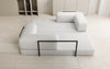 Luxuriöses Designer Lazy 3-Sitzer Schlafsofa mit Bouclé-Stoff und Stauraum