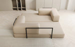 Lade das Bild in den Galerie-Viewer, Luxuriöses Designer Lazy 3-Sitzer Schlafsofa mit Bouclé-Stoff und Stauraum
