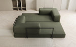 Lade das Bild in den Galerie-Viewer, Luxuriöses Designer Lazy 3-Sitzer Schlafsofa mit Bouclé-Stoff und Stauraum
