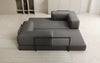 Luxuriöses Designer Lazy 3-Sitzer Schlafsofa mit Bouclé-Stoff und Stauraum