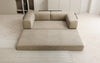 Luxuriöses "Lazy" 3-Sitzer Samt Designer Sofa mit Schlaffunktion und Stauraum