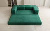 Luxuriöses "Lazy" 3-Sitzer Samt Designer Sofa mit Schlaffunktion und Stauraum