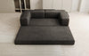 Luxuriöses "Lazy" 3-Sitzer Samt Designer Sofa mit Schlaffunktion und Stauraum