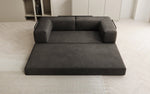 Lade das Bild in den Galerie-Viewer, Luxuriöses &quot;Lazy&quot; 3-Sitzer Samt Designer Sofa mit Schlaffunktion und Stauraum
