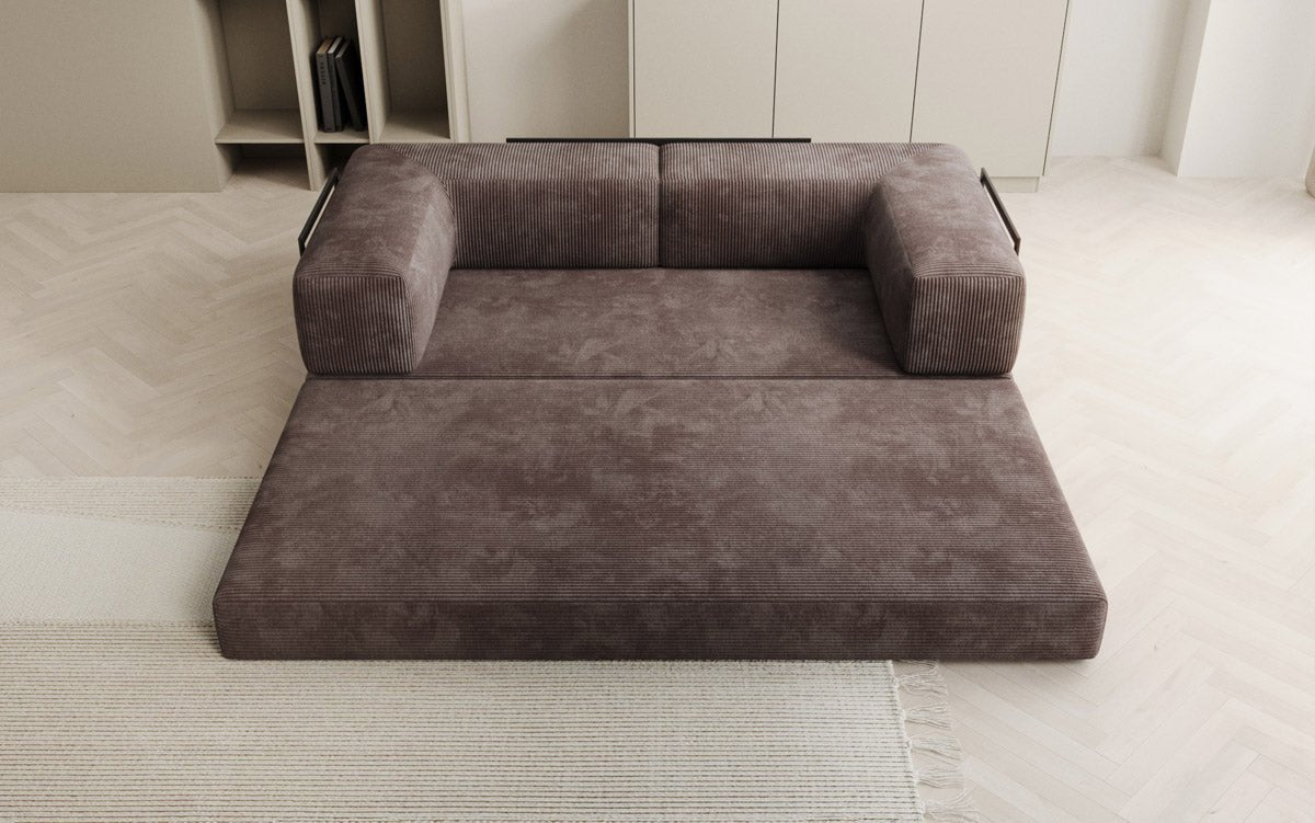Elegantes, Modernes 3-Sitzer Cordsofa Lazy: Komfort, Schlaffunktion & Praktischer Stauraum