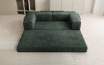 Lade das Bild in den Galerie-Viewer, Elegantes, Modernes 3-Sitzer Cordsofa Lazy: Komfort, Schlaffunktion &amp; Praktischer Stauraum
