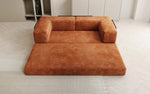 Lade das Bild in den Galerie-Viewer, Elegantes, Modernes 3-Sitzer Cordsofa Lazy: Komfort, Schlaffunktion &amp; Praktischer Stauraum
