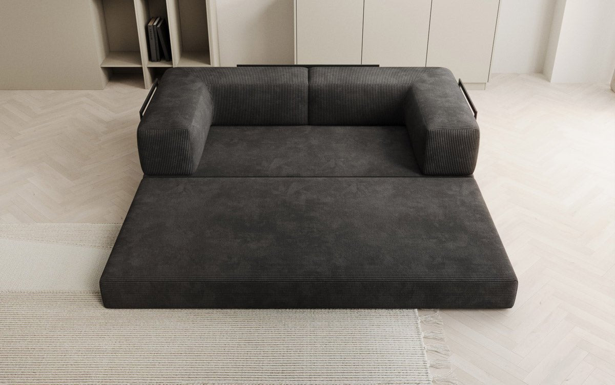 Elegantes, Modernes 3-Sitzer Cordsofa Lazy: Komfort, Schlaffunktion & Praktischer Stauraum