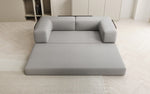 Lade das Bild in den Galerie-Viewer, Luxuriöses Designer Lazy 3-Sitzer Schlafsofa mit Bouclé-Stoff und Stauraum
