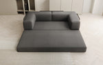Lade das Bild in den Galerie-Viewer, Luxuriöses Designer Lazy 3-Sitzer Schlafsofa mit Bouclé-Stoff und Stauraum
