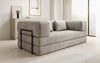 Luxuriöses "Lazy" 3-Sitzer Samt Designer Sofa mit Schlaffunktion und Stauraum