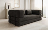 Luxuriöses "Lazy" 3-Sitzer Samt Designer Sofa mit Schlaffunktion und Stauraum