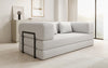 Luxuriöses Designer Lazy 3-Sitzer Schlafsofa mit Bouclé-Stoff und Stauraum