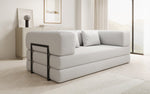 Lade das Bild in den Galerie-Viewer, Luxuriöses Designer Lazy 3-Sitzer Schlafsofa mit Bouclé-Stoff und Stauraum
