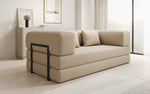 Lade das Bild in den Galerie-Viewer, Luxuriöses Designer Lazy 3-Sitzer Schlafsofa mit Bouclé-Stoff und Stauraum

