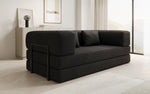 Lade das Bild in den Galerie-Viewer, Luxuriöses Designer Lazy 3-Sitzer Schlafsofa mit Bouclé-Stoff und Stauraum
