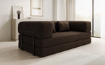 Lade das Bild in den Galerie-Viewer, Luxuriöses Designer Lazy 3-Sitzer Schlafsofa mit Bouclé-Stoff und Stauraum

