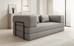 Lade das Bild in den Galerie-Viewer, Luxuriöses Designer Lazy 3-Sitzer Schlafsofa mit Bouclé-Stoff und Stauraum
