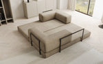 Lade das Bild in den Galerie-Viewer, Luxuriöses &quot;Lazy&quot; 3-Sitzer Samt Designer Sofa mit Schlaffunktion und Stauraum
