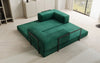 Luxuriöses "Lazy" 3-Sitzer Samt Designer Sofa mit Schlaffunktion und Stauraum