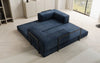 Luxuriöses "Lazy" 3-Sitzer Samt Designer Sofa mit Schlaffunktion und Stauraum