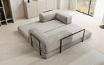 Lade das Bild in den Galerie-Viewer, Luxuriöses &quot;Lazy&quot; 3-Sitzer Samt Designer Sofa mit Schlaffunktion und Stauraum
