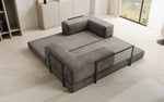 Lade das Bild in den Galerie-Viewer, Luxuriöses &quot;Lazy&quot; 3-Sitzer Samt Designer Sofa mit Schlaffunktion und Stauraum
