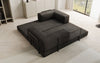 Luxuriöses "Lazy" 3-Sitzer Samt Designer Sofa mit Schlaffunktion und Stauraum