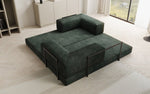 Lade das Bild in den Galerie-Viewer, Elegantes, Modernes 3-Sitzer Cordsofa Lazy: Komfort, Schlaffunktion &amp; Praktischer Stauraum

