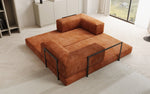 Lade das Bild in den Galerie-Viewer, Elegantes, Modernes 3-Sitzer Cordsofa Lazy: Komfort, Schlaffunktion &amp; Praktischer Stauraum
