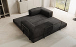 Lade das Bild in den Galerie-Viewer, Elegantes, Modernes 3-Sitzer Cordsofa Lazy: Komfort, Schlaffunktion &amp; Praktischer Stauraum
