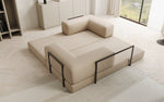 Lade das Bild in den Galerie-Viewer, Luxuriöses Designer Lazy 3-Sitzer Schlafsofa mit Bouclé-Stoff und Stauraum
