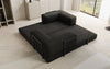 Luxuriöses Designer Lazy 3-Sitzer Schlafsofa mit Bouclé-Stoff und Stauraum