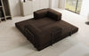Luxuriöses Designer Lazy 3-Sitzer Schlafsofa mit Bouclé-Stoff und Stauraum