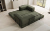 Luxuriöses Designer Lazy 3-Sitzer Schlafsofa mit Bouclé-Stoff und Stauraum