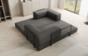 Luxuriöses Designer Lazy 3-Sitzer Schlafsofa mit Bouclé-Stoff und Stauraum