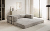 Luxuriöses "Lazy" 3-Sitzer Samt Designer Sofa mit Schlaffunktion und Stauraum