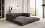 Lade das Bild in den Galerie-Viewer, Elegantes, Modernes 3-Sitzer Cordsofa Lazy: Komfort, Schlaffunktion &amp; Praktischer Stauraum
