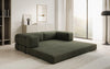 Luxuriöses Designer Lazy 3-Sitzer Schlafsofa mit Bouclé-Stoff und Stauraum