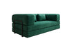 Luxuriöses "Lazy" 3-Sitzer Samt Designer Sofa mit Schlaffunktion und Stauraum