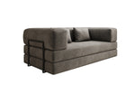 Lade das Bild in den Galerie-Viewer, Luxuriöses &quot;Lazy&quot; 3-Sitzer Samt Designer Sofa mit Schlaffunktion und Stauraum
