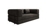 Lade das Bild in den Galerie-Viewer, Luxuriöses &quot;Lazy&quot; 3-Sitzer Samt Designer Sofa mit Schlaffunktion und Stauraum
