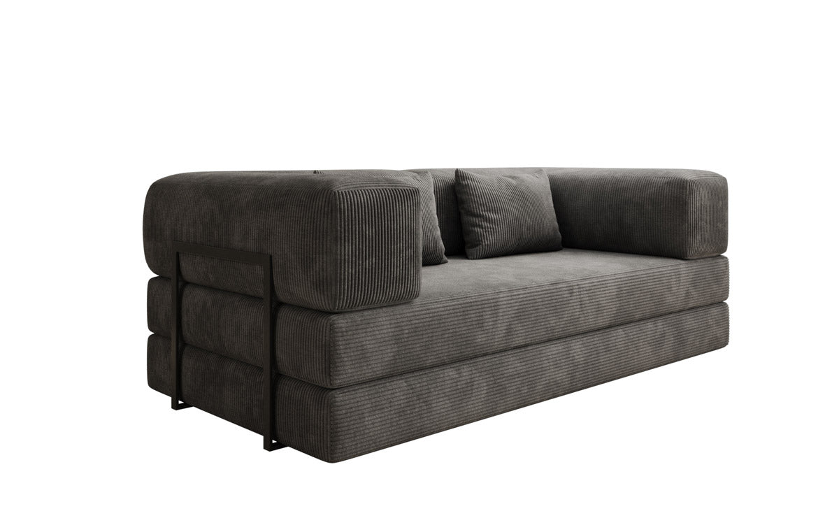Elegantes, Modernes 3-Sitzer Cordsofa Lazy: Komfort, Schlaffunktion & Praktischer Stauraum
