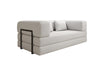Luxuriöses Designer Lazy 3-Sitzer Schlafsofa mit Bouclé-Stoff und Stauraum