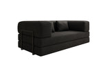 Lade das Bild in den Galerie-Viewer, Luxuriöses Designer Lazy 3-Sitzer Schlafsofa mit Bouclé-Stoff und Stauraum
