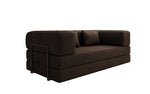 Lade das Bild in den Galerie-Viewer, Luxuriöses Designer Lazy 3-Sitzer Schlafsofa mit Bouclé-Stoff und Stauraum
